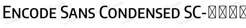 Encode Sans Condensed SC字体转换